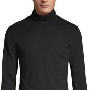 Lands' End "Super T Turtleneck" (Black, Large)